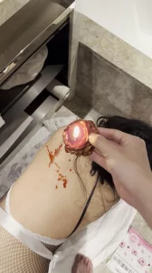 [原创]浴室滴蜡调教骚母狗